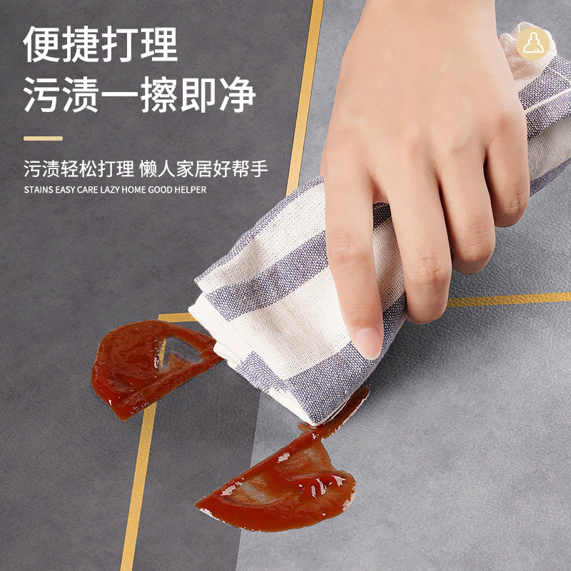 Kitchen floor mats, non-slip and oil-proof, pvc, wipeable, wash-free carpets, waterproof foot mats, light luxury, full-cover household dirty-resistant mats