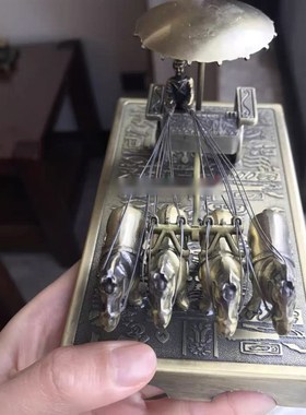 兵马俑铜车马摆件西安特色旅游纪念品金属马车中国特色礼品送老外