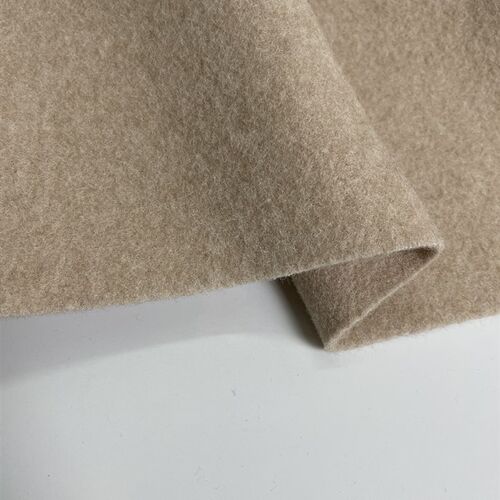 E830秋冬季加厚仿毛呢双面绒布头 柔软细腻男女款大衣外套diy面料 - 图1