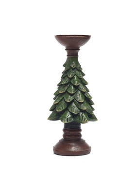 圣诞树蜡烛台摆件欧式复古装饰品家居客厅桌面圣诞氛围烛台工艺品