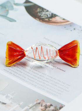 纯手工装饰品摆件手作玻璃糖果家居桌面清晰摆设礼物儿时童年回忆