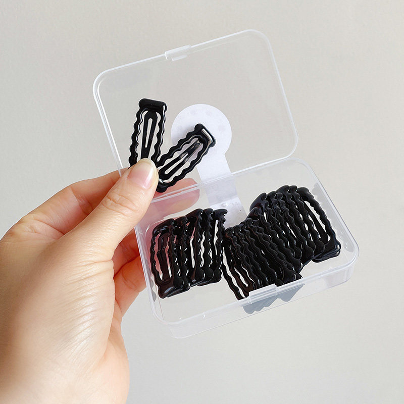 黑色滴油小发夹边夹宝宝前额刘海发夹女儿童小巧精致碎发夹子头饰,淘宝优惠券,粉丝福利购,淘宝优惠卷