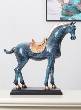 轻奢马摆件招财客厅装饰摆设办公室乔迁新房新店开业礼品家居玄关