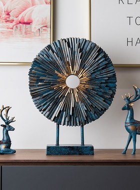 欧式摆件家居装饰品客厅电视柜办公室书架摆设置物架玄关工艺品