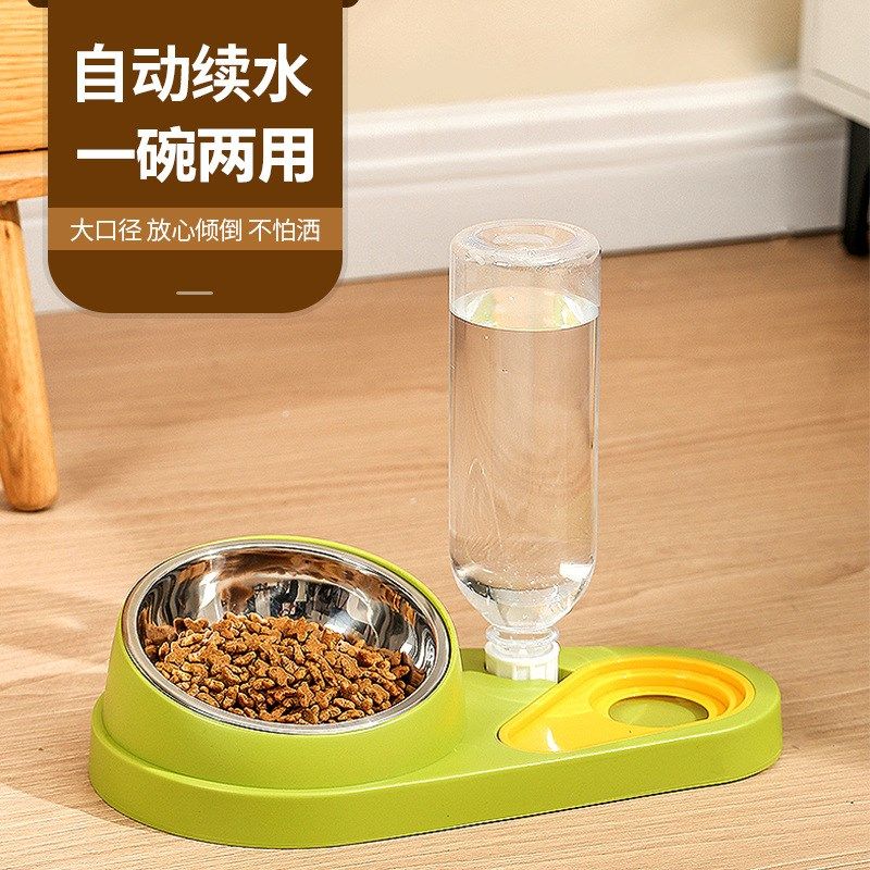 猫碗双碗猫咪食碗自动饮水猫食盆喝水碗防打翻饭盆狗狗碗宠物用品,淘宝优惠券,粉丝福利购,淘宝优惠卷