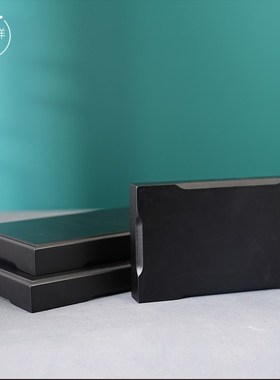 实木底座长底方底摆件佛像盆栽装饰品客厅桌面摆放花瓶铜器工艺品