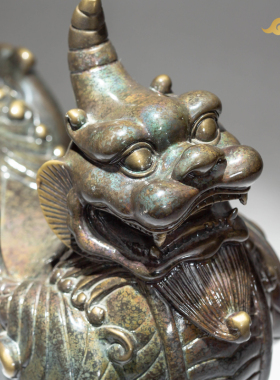纯铜獬豸摆件正义神兽法律文创礼品律所律师办公室公司开业礼品