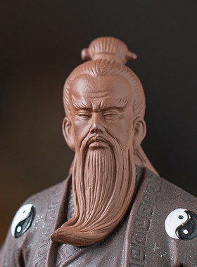 仙风道骨太极张三丰摆件陶瓷禅意人物家居客厅茶室桌面装饰工艺品