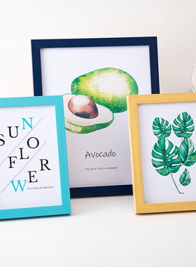 定制儿童影楼相框摆台5 8 10寸简约白色黑色a4寸挂墙照片墙相片框