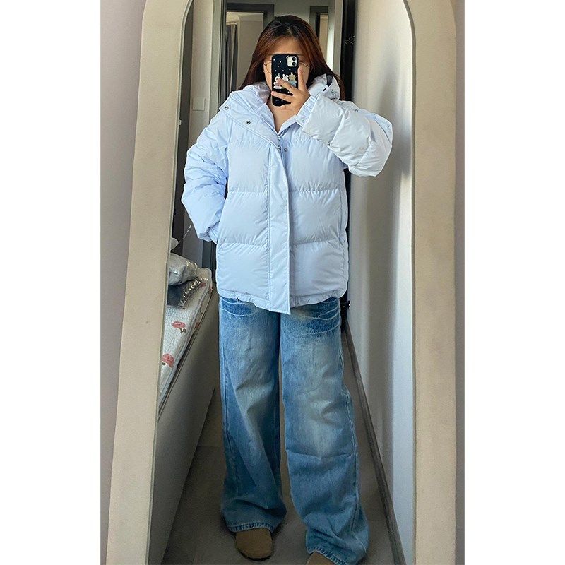 300斤胖mm大码美式设计感百搭牛仔裤女蓝色裤子秋冬季显瘦阔腿裤,淘宝优惠券,粉丝福利购,淘宝优惠卷