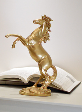 马到成功家居摆件办公室酒柜装饰品桌面客厅现代简约轻奢生肖礼品