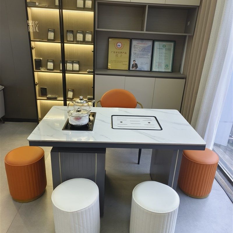 1.2米1.4米轻奢岩板茶台茶桌现代简约阳台茶桌意式极简茶台,淘宝优惠券,粉丝福利购,淘宝优惠卷