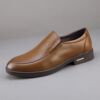 Pick up high-end men's shoes, British gentleman's business casual formal leather shoes, toe-layer cowhide plus velvet cotton shoes, men's derby shoes