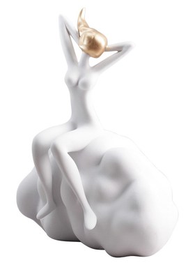 简约现代创意抽象艺术人物摆件样A板间售楼处卧室客厅玄关桌面摆