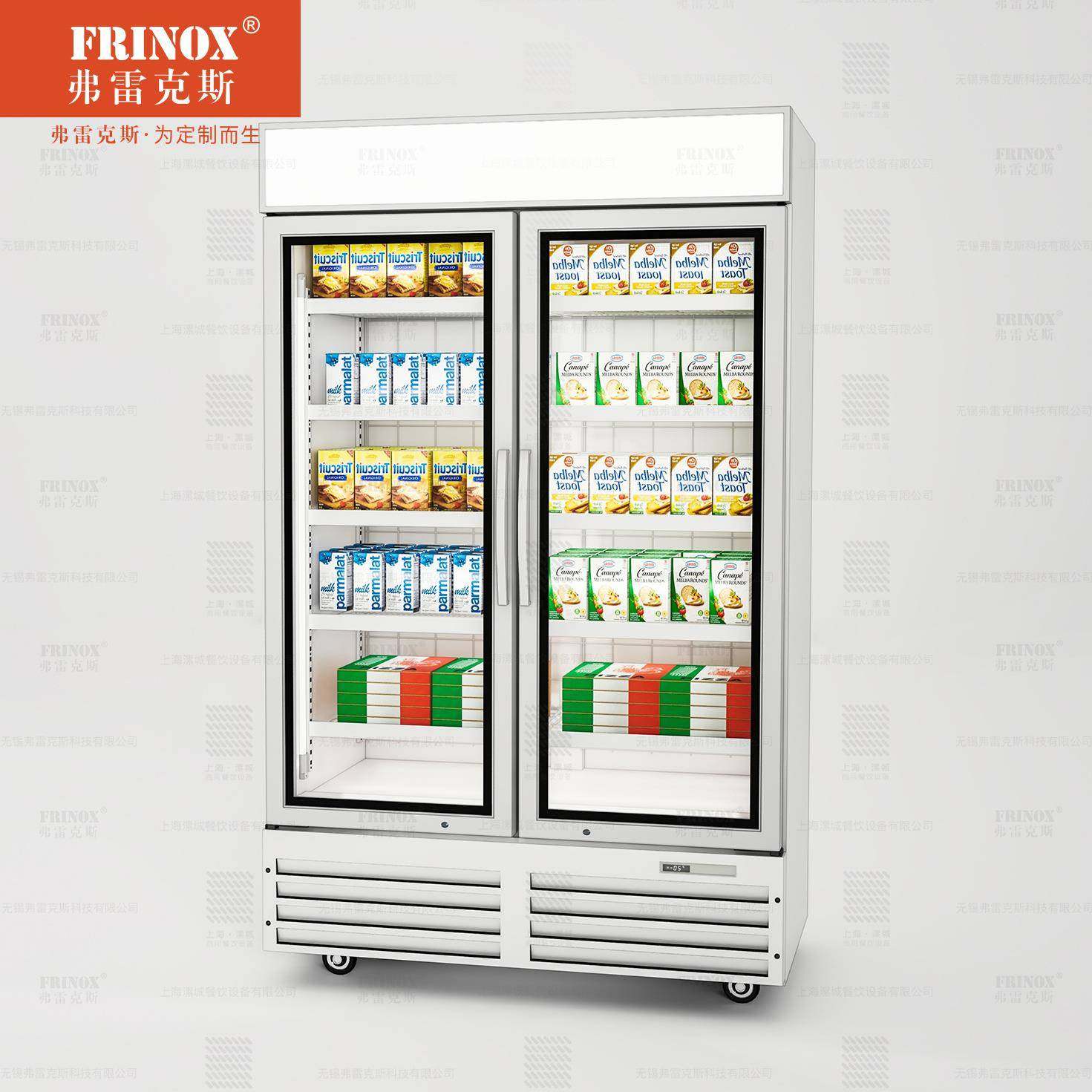 欧式简约立式冷冻冷藏展示柜饮料慕斯商用冷柜双门商用冰箱,淘宝优惠券,粉丝福利购,淘宝优惠卷