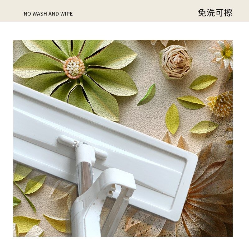 d立体卉皮革地垫入户门垫级感进门口耐脏免洗玄关垫地毯,淘宝优惠券,粉丝福利购,淘宝优惠卷