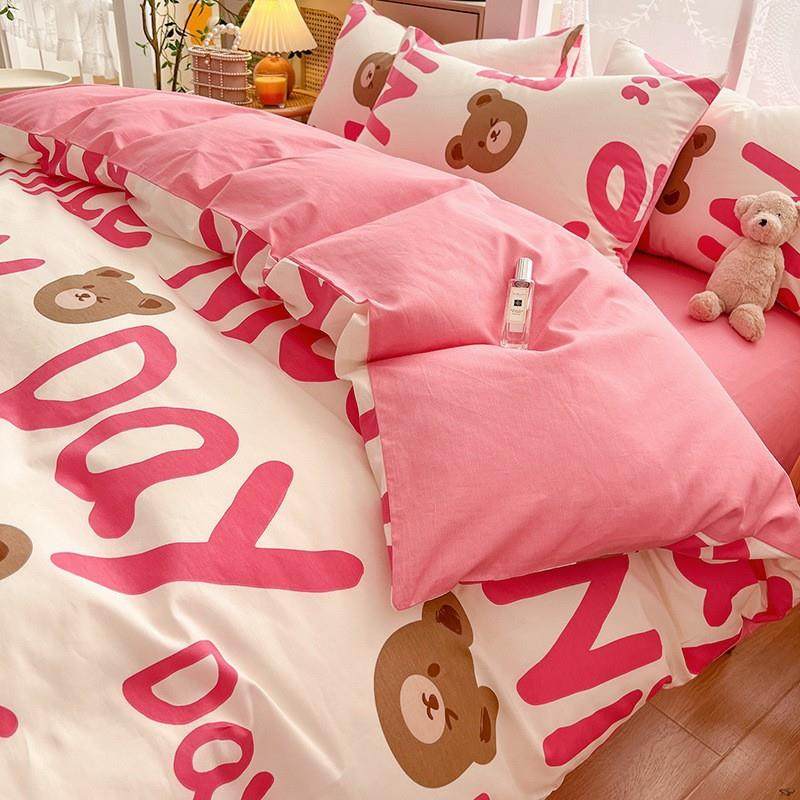 冬季纯棉卡通床上四件套儿童全棉被套宿舍床单三件套被罩床笠床品,淘宝优惠券,粉丝福利购,淘宝优惠卷