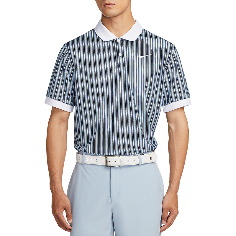 Nike/耐克正品Dri-FIT男士翻领条纹透气休闲POLO衫HM5644-440,淘宝优惠券,粉丝福利购,淘宝优惠卷
