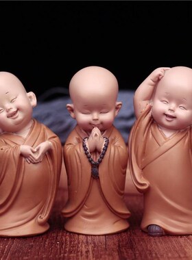 慧能小和尚汽车摇头摆件创意个性车内饰用品大全可爱车载装饰