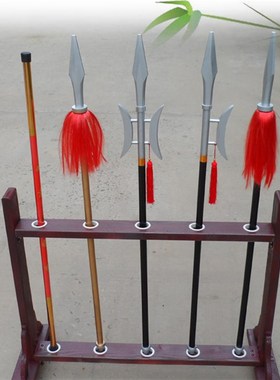 实木兵器架子儿童简o易武术装备影视舞台古装拍摄家庭武馆摆设可