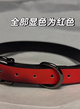 甜酷温感变色choker项圈骨头吊坠皮带扣千禧辣妹高级感颈圈锁骨链