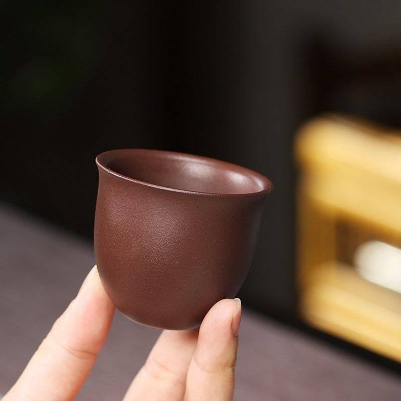 宜兴紫砂主人杯功夫茶杯个人专用小杯茶盏茶碗原矿紫泥铃铛品茗杯,淘宝优惠券,粉丝福利购,淘宝优惠卷