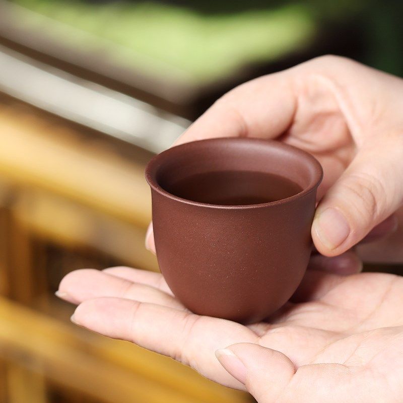 宜兴紫砂主人杯功夫茶杯个人专用小杯茶盏茶碗原矿紫泥铃铛品茗杯,淘宝优惠券,粉丝福利购,淘宝优惠卷