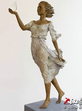 美女雕塑玻璃钢雕塑制作铜雕人物D城市景观园林户外室内摆放雕塑