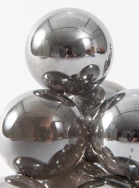 简约现代水晶球书靠摆件创t意书档几何办公室书立软装饰品轻奢摆