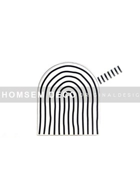 现代样板房间客厅电视柜书房书柜波点艺术托盘摆件V餐桌置物盘果