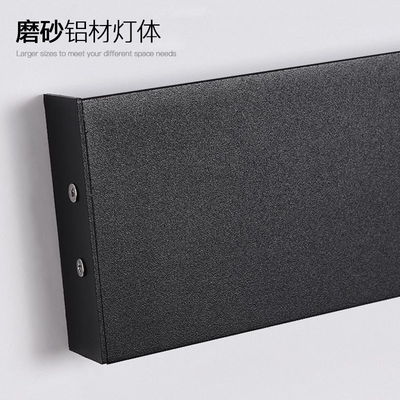 极简长条壁灯客厅22新款宽体沙发背景墙格栅线条灯卧室床头灯具 - 图2