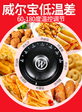 威尔宝EF2带定时商用缸炸炉 电炸炉油炸锅 升炸薯条机