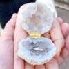 Moroccan crystal cave ring box earring jewelry storage box