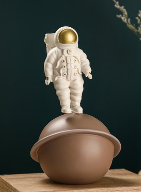 太空人北欧风摆设家居软装车载小手机架宇航员装饰品模型简约摆件