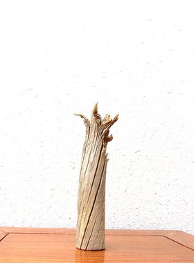 千年胡杨风化老木原木随形根艺摆件自然禅意艺术创意家居收藏饰品