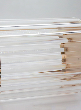 家用装饰摆件长条水晶套装创意时尚长条水晶垃圾桶水晶纸巾盒