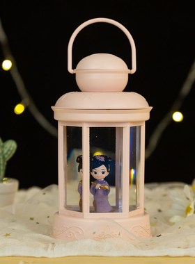 公主水晶球音乐盒 浪漫风灯八音盒小夜灯摆件小女生儿童节日礼物
