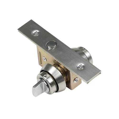 有框玻璃门车位锁铝合金地弹簧门木门双钥匙锁隐形门锁不锈钢门地 - 图2