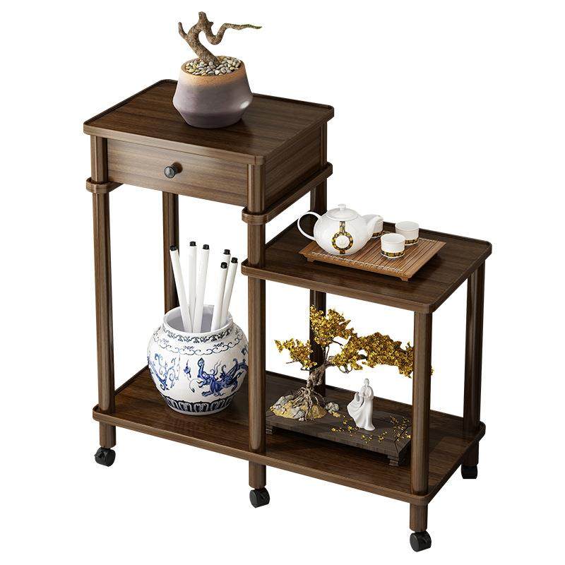 花架客厅落地式实木多层盆栽架吊兰室内简约花几台置物架子新中式,淘宝优惠券,粉丝福利购,淘宝优惠卷