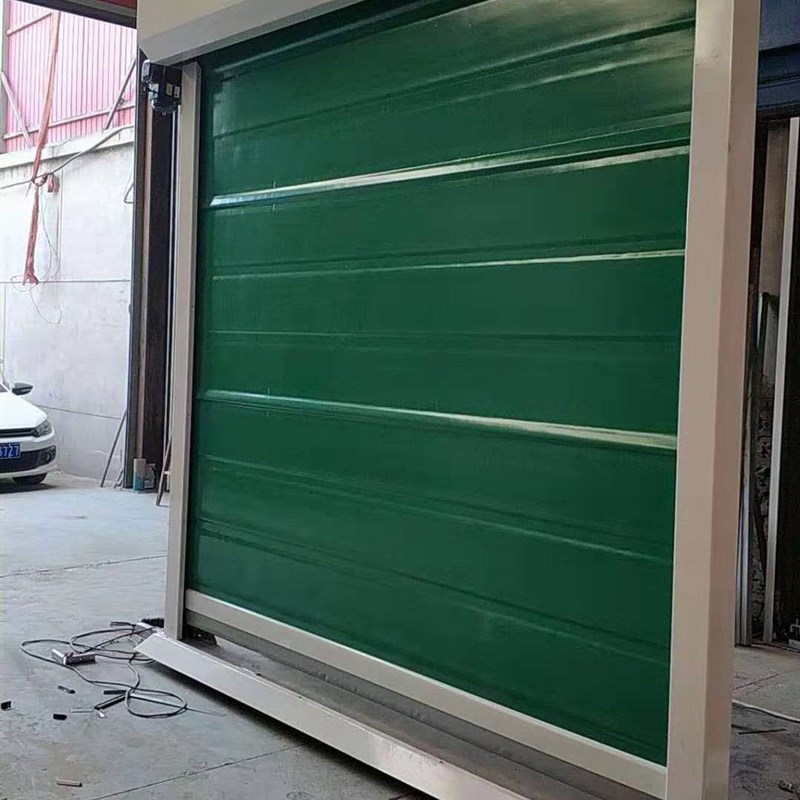 西安厂房堆积门无尘车间软帘电动感应开启PVC快速卷帘车库保温门 - 图3