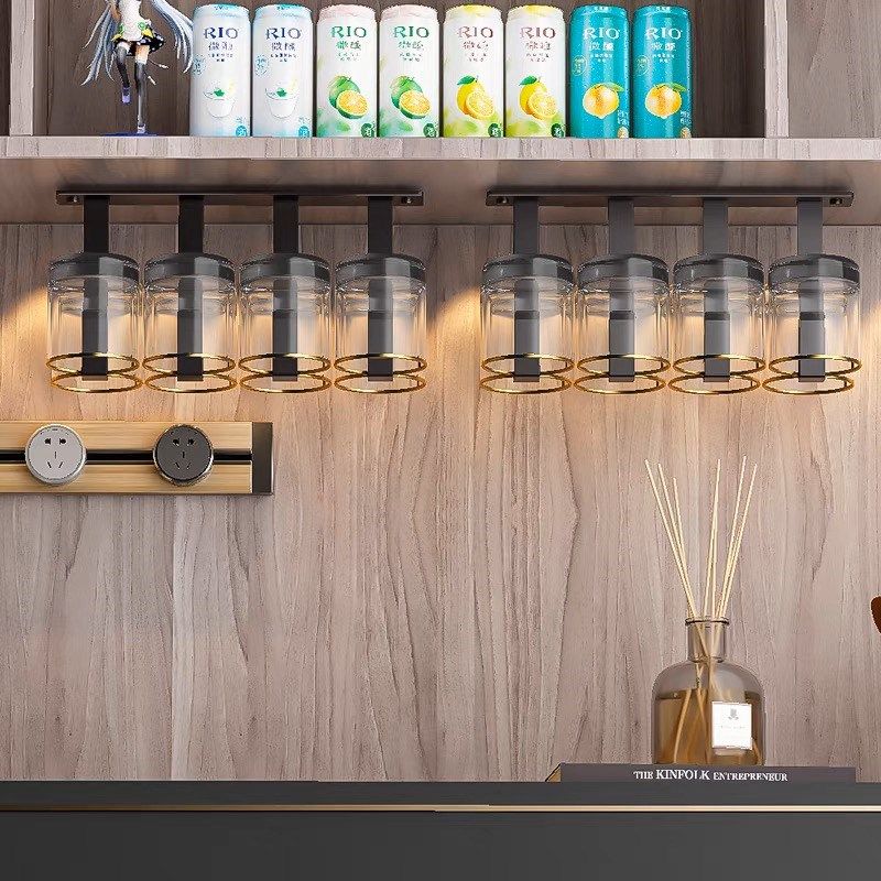 倒挂杯架啤酒杯家用酒柜收纳悬挂杯子置物架不锈钢倒扣洋酒杯玄关,淘宝优惠券,粉丝福利购,淘宝优惠卷