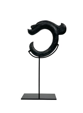 中式样板间玄关书房禅意摆件售楼部博古架软装饰品古玩玉璧艺术品