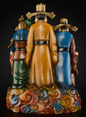 五路财神摆件纯铜武财神赵公明神像家用供奉铜财神爷佛像铜像