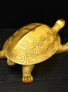 铜乌龟摆件黄铜千年龟百寿龟龙龟长辈生日贺寿礼品铜龟工艺品摆设