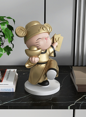 招财猫摆件客厅电视柜玄关工艺品店铺桌面摆设开业礼物乔迁礼品