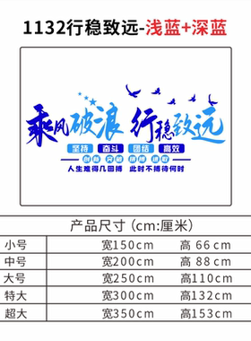 高三激励标语公司企业办公室墙面布置团队励志墙贴画班级教室装饰