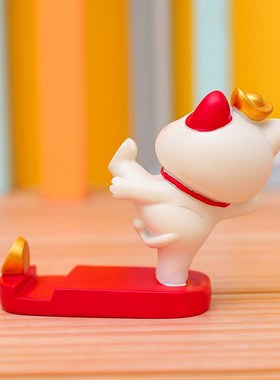 可爱招财猫懒人手机支架摆件办公室桌面装饰品送女生闺蜜生日礼物