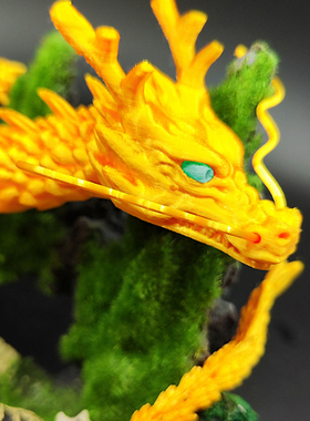 2024年3d打印关节龙吉祥中国龙摆件玩具模型手办创意礼品鱼缸造景