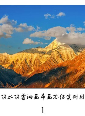中式日照金山装饰画客厅电表箱靠山图酒店房间民宿床头油画布画芯
