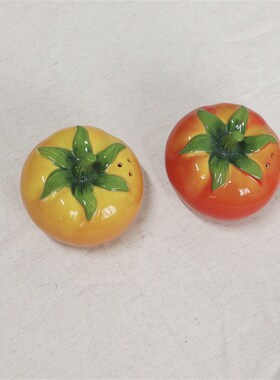 看着就美味出口欧式高颜值手绘陶瓷小番茄造型餐桌少女可爱小摆件